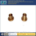 High grade CNC machining small brass flange bushing